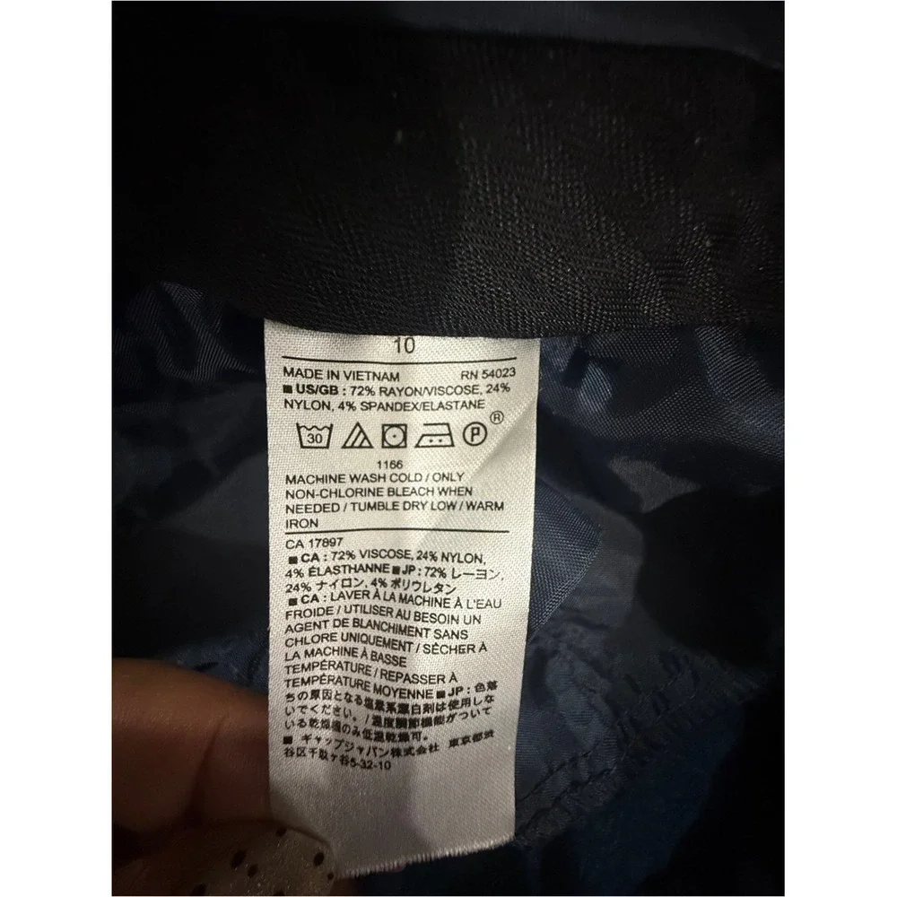 Banana Republic Navy Textured Women's Dress Pants